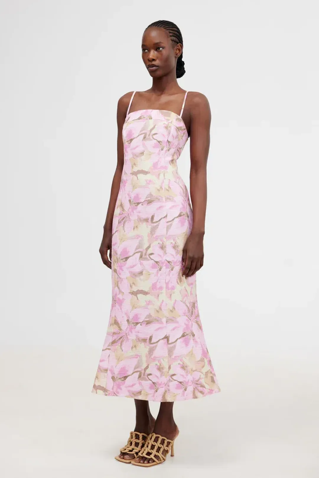 Significant Other Beatrice Midi Dress in Pink Lily Size 10 for rent on The Volte - main image