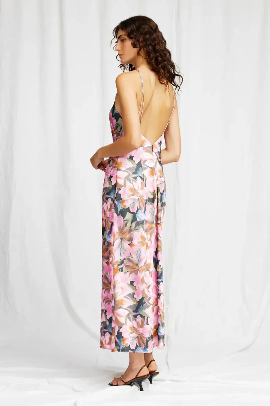 Significant Other Louisa Midi Dress in Midnight Lily Size 8 for rent on The Volte - main image