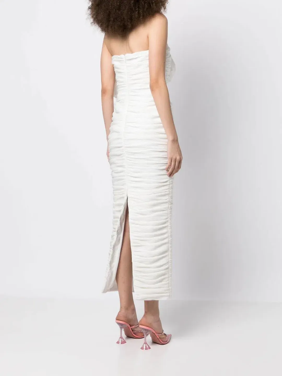 Rachel Gilbert Evana Midi Dress Ivory Coconut Size 0 / AU 6 for rent on The Volte - main image