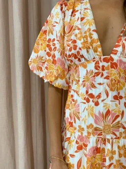 By Nicola Fiesta Stitch Waist Mini Dress Floral Size 8 for rent on The Volte - image 4