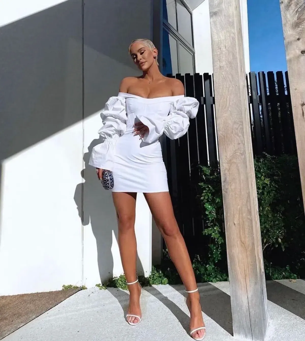 Natalie Rolt Kenzy Mini Dress White Size 2 / AU 10 for rent on The Volte - main image