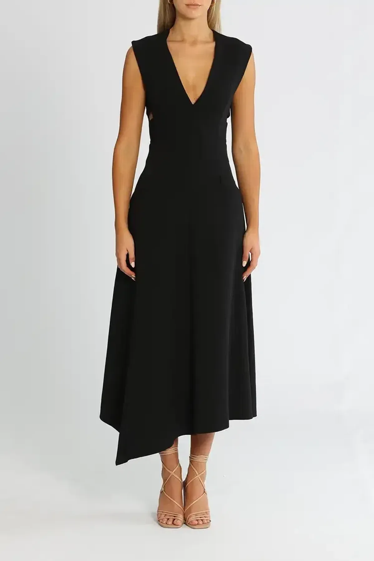 Camilla and Marc Aberdeen Midi Dress in Black Size 6 for rent on The Volte - main image