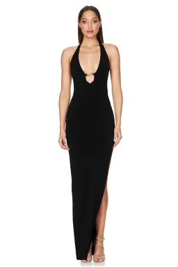 Love Nookie Alyssa Chain Gown Black  for rent on The Volte - image 1