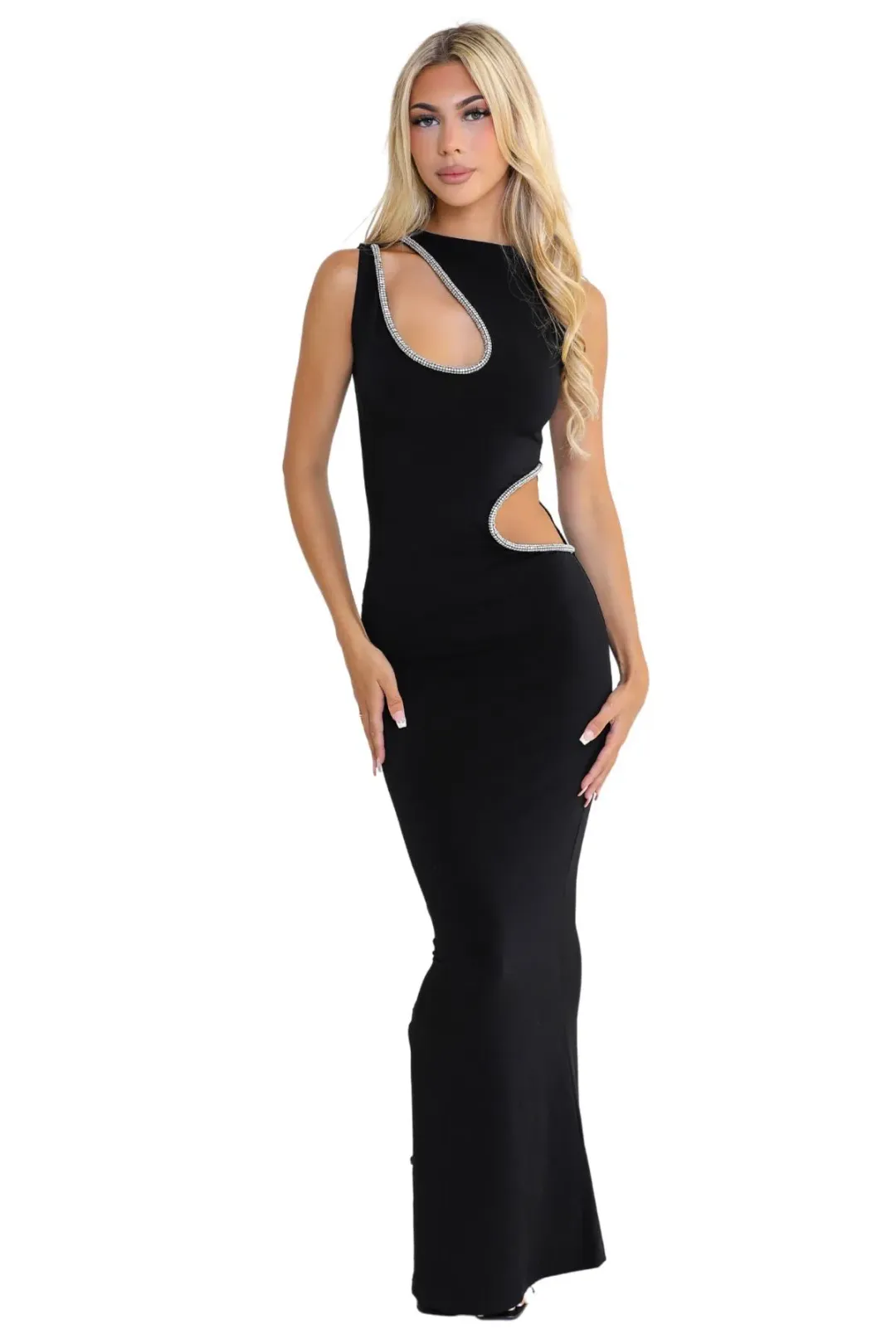 Ivona Skelo Viva Dress Black Size 10 for rent on The Volte - main image