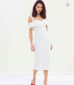 Pasduchas Riviera White Midi Dress Size 10 for rent on The Volte - image 1