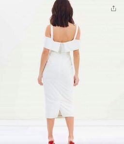 Pasduchas Riviera White Midi Dress Size 10 for rent on The Volte - image 4