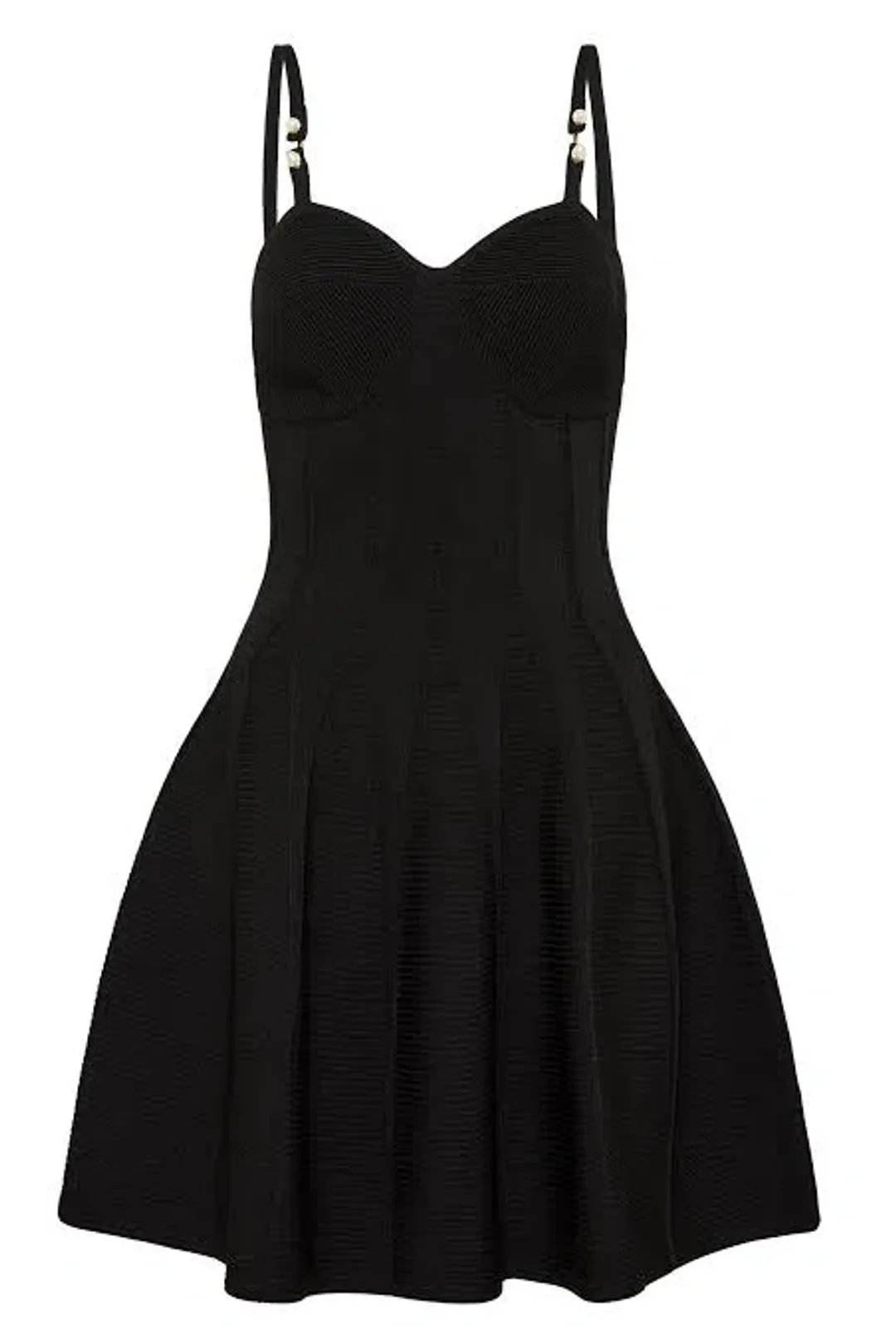 Aje Phaedra Ottoman Bustier Mini Dress Black Size L / AU 12 for rent on The Volte - main image