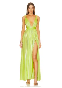 Bronx and Banco Goddess Gown Green Size S / AU 8 for rent on The Volte - image 1