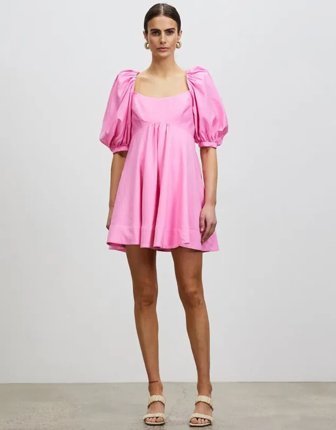 Acler Octavia Mini Dress Pink Size 8 for rent on The Volte - main image