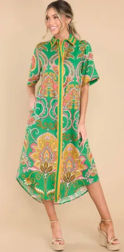 Alémais Marion Shirtdress Green Size 8 for rent on The Volte - image 6