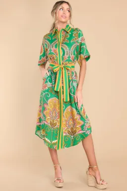 Alémais Marion Shirtdress Green Size 8 for rent on The Volte - image 1