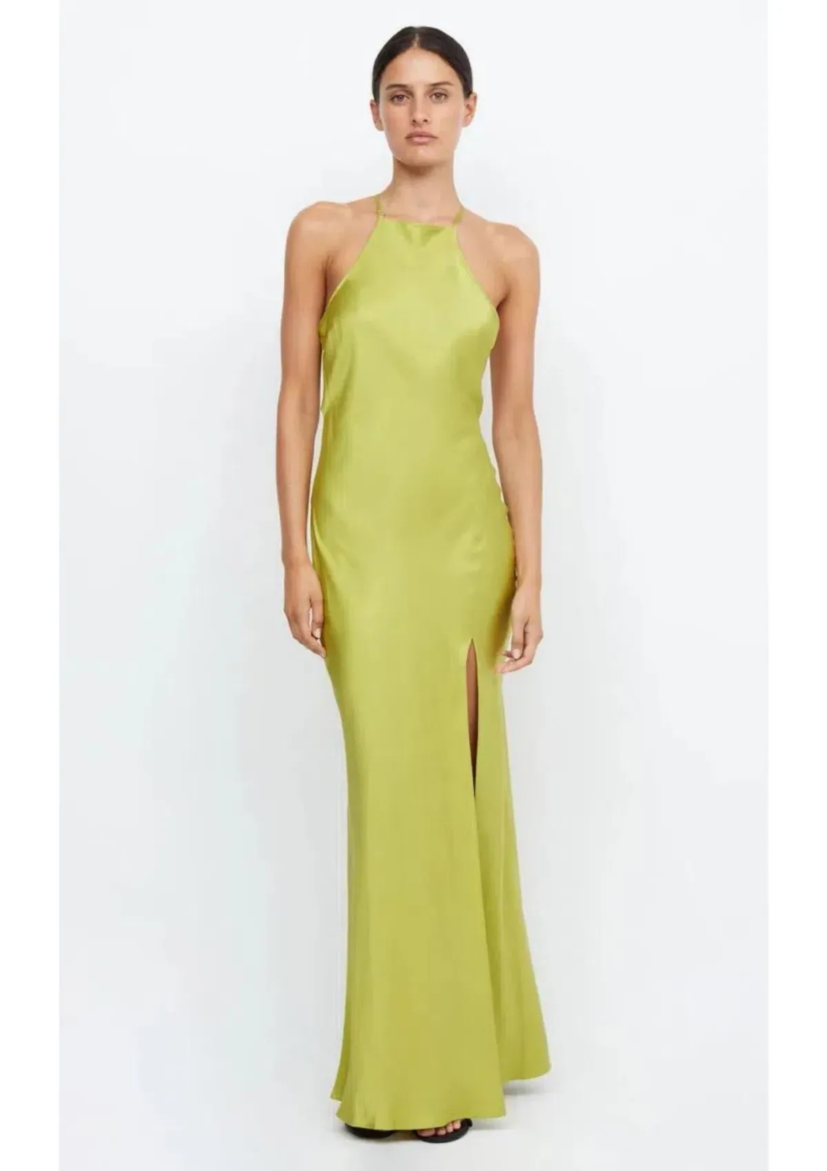 Bec & Bridge Teresa Halter Maxi Dress in Wasabi Size M / AU 10 for rent on The Volte - main image