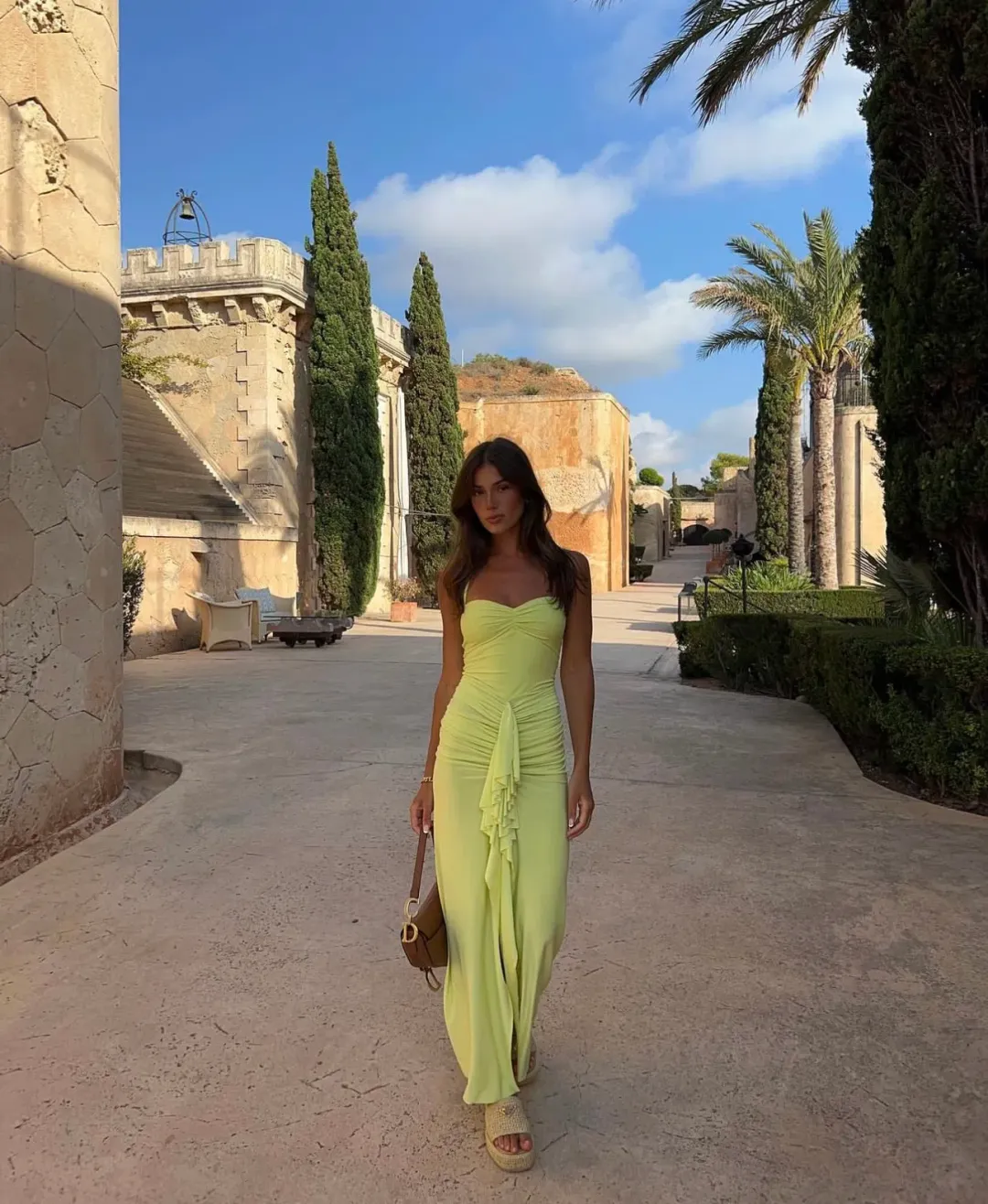 Natalie Rolt Shontae Gown Green Size 1/ AU 8 for rent on The Volte - main image