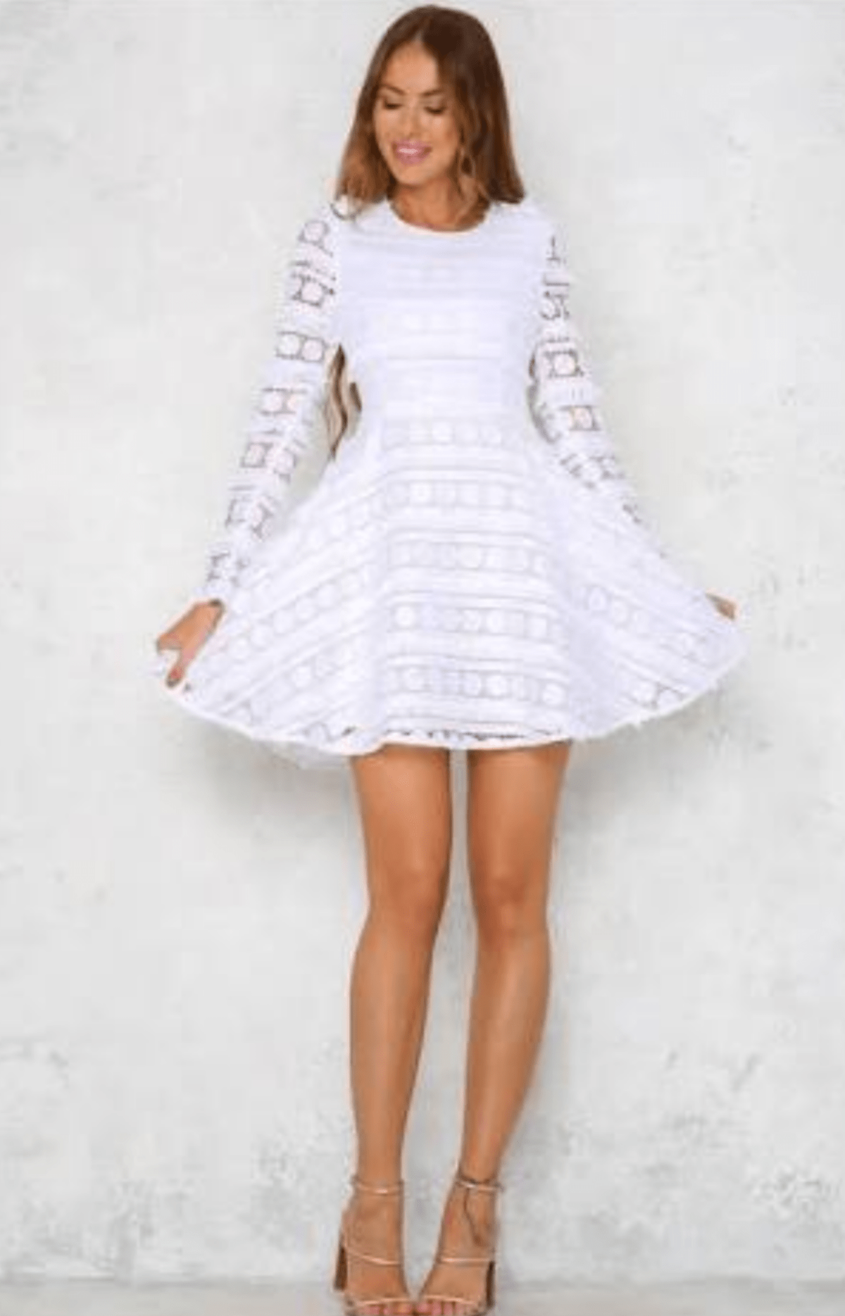 Mossman Moonlight White Dress Size 10 for rent on The Volte - main image