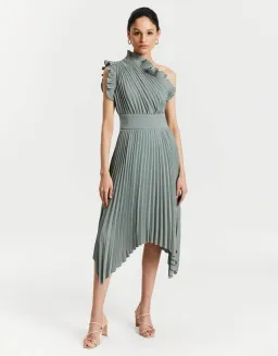 Mossman The Lady Like Midi Dress in Sage Size 12 for rent on The Volte - image 3