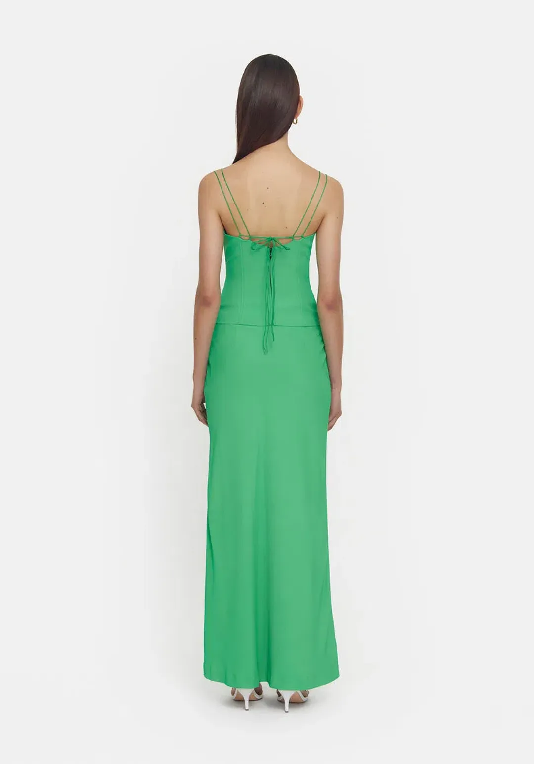 Viktoria & Woods Saxophone Top Green Size 8 for rent on The Volte - main image