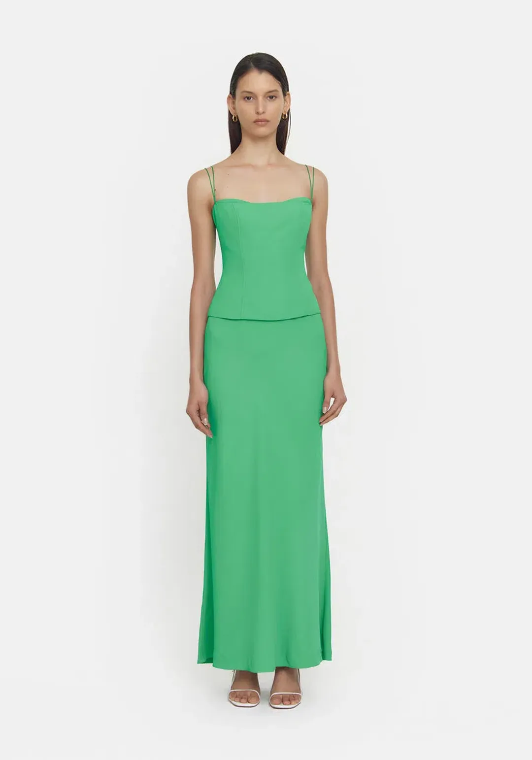 Viktoria & Woods Saxophone Top Green Size 8 for rent on The Volte - main image