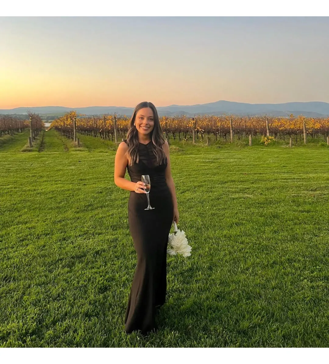 Bec & Bridge Naomi Split Maxi Dress Black Size AU 6 for rent on The Volte - main image