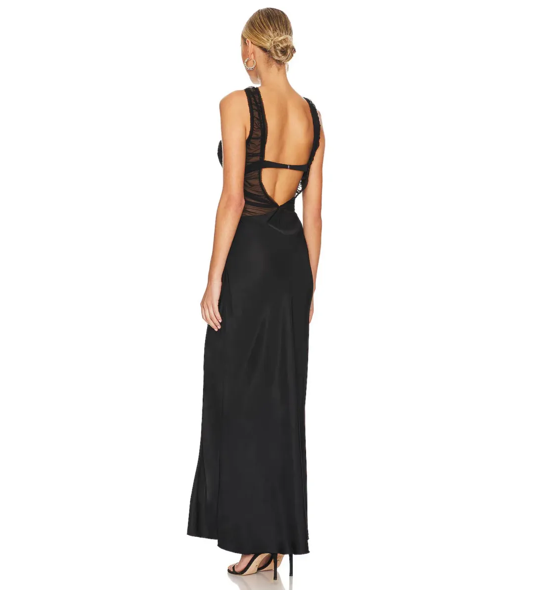 Bec & Bridge Naomi Split Maxi Dress Black Size AU 6 for rent on The Volte - main image