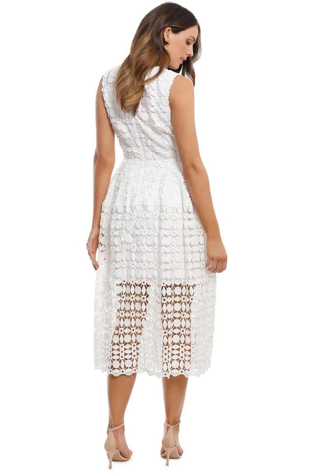 Nicholas White Mosaic Dress White Size 10 for rent on The Volte - main image