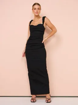 Sir the Label Azul Balconette Gown in Black Size 3/AU 12 for rent on The Volte - image 2