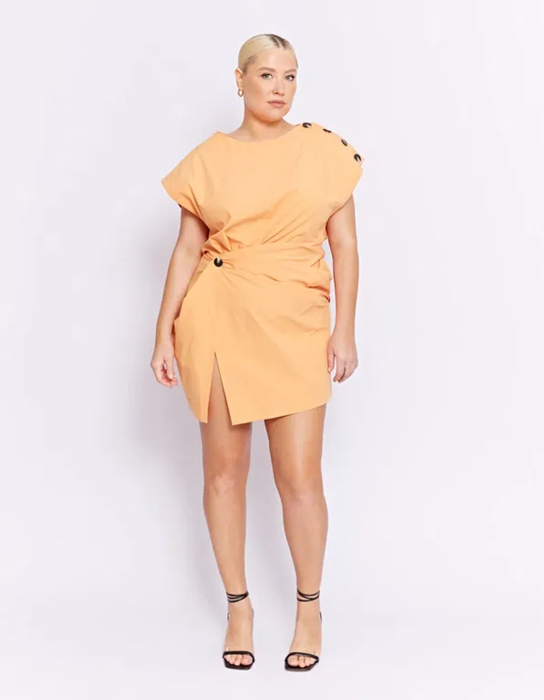 Pfeiffer Grenada Mini Twist Dress Tangerine Size 10  for rent on The Volte - main image
