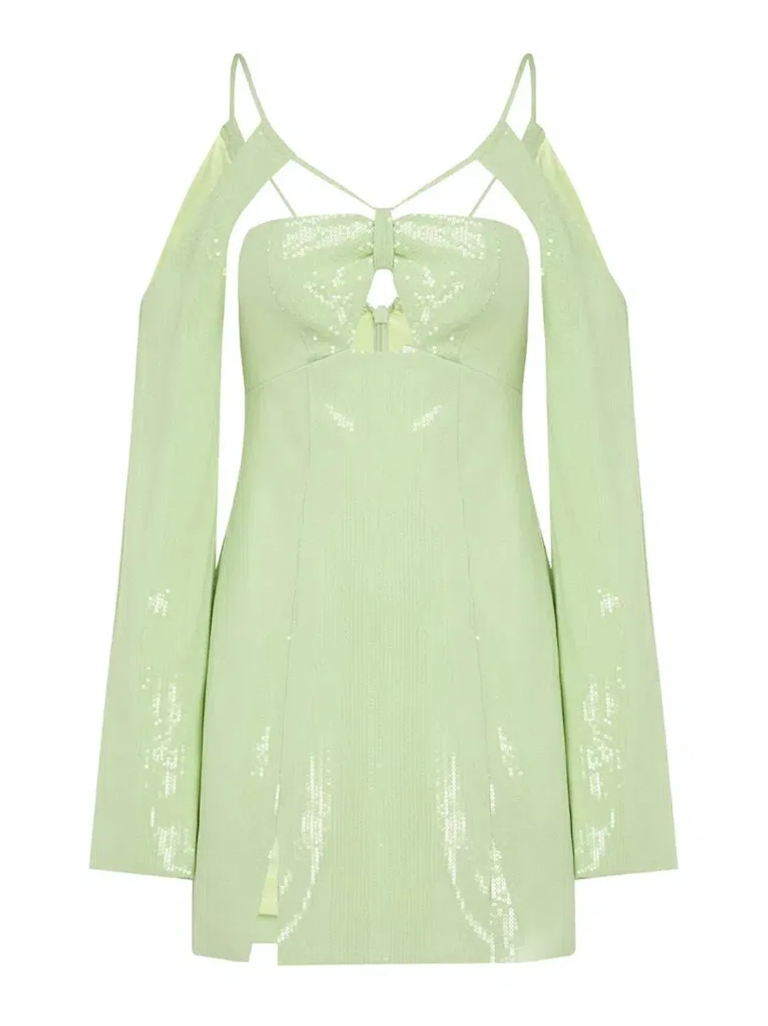 Alice McCall Night Sky Dress Lime Cream Size 8 for rent on The Volte - main image