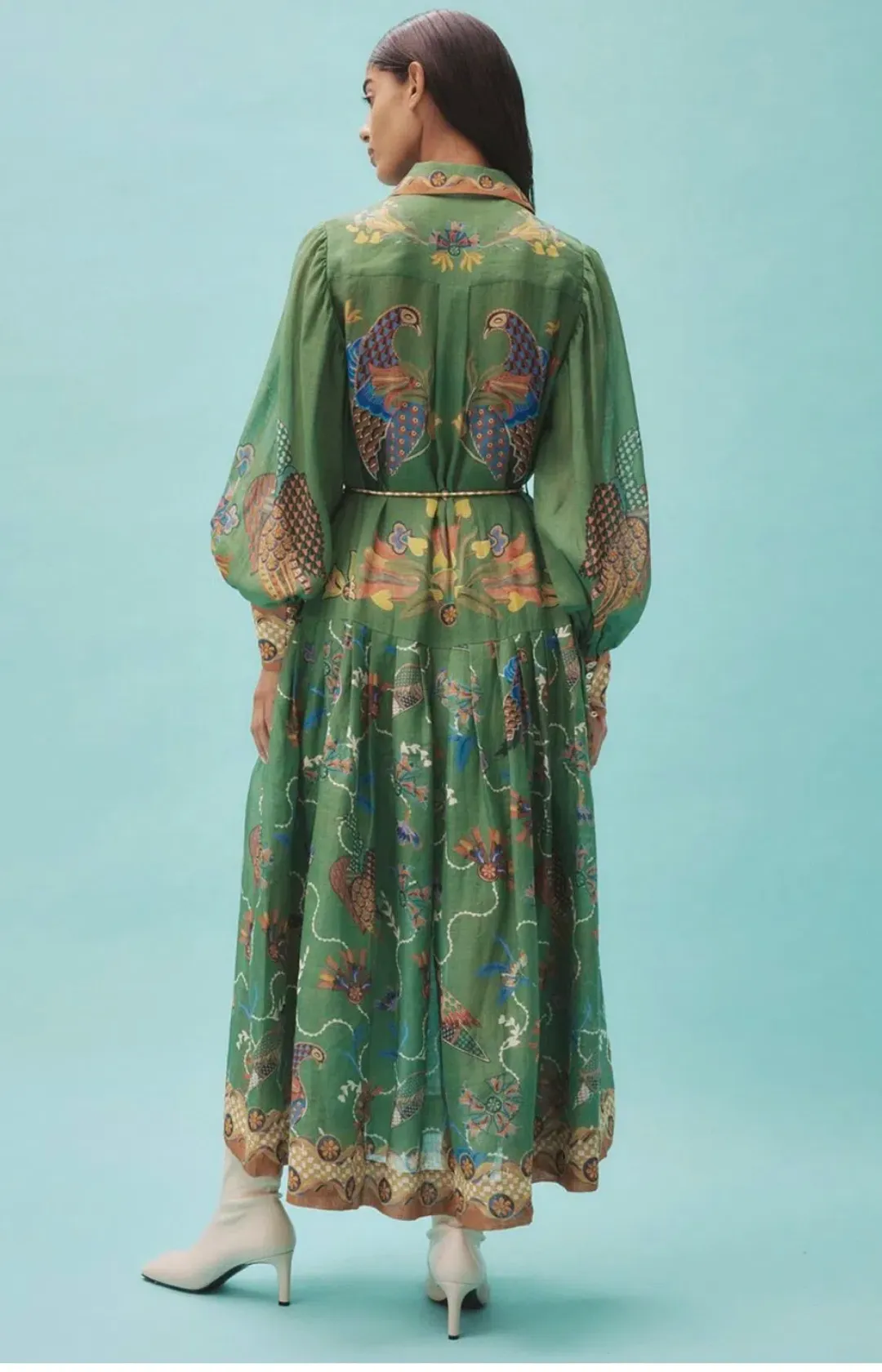 Alemais Birdie Shirtdress Green Size 16 for rent on The Volte - main image