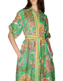 Alemais Marion Shirtdress Green Print Size 14 for rent on The Volte - image 2
