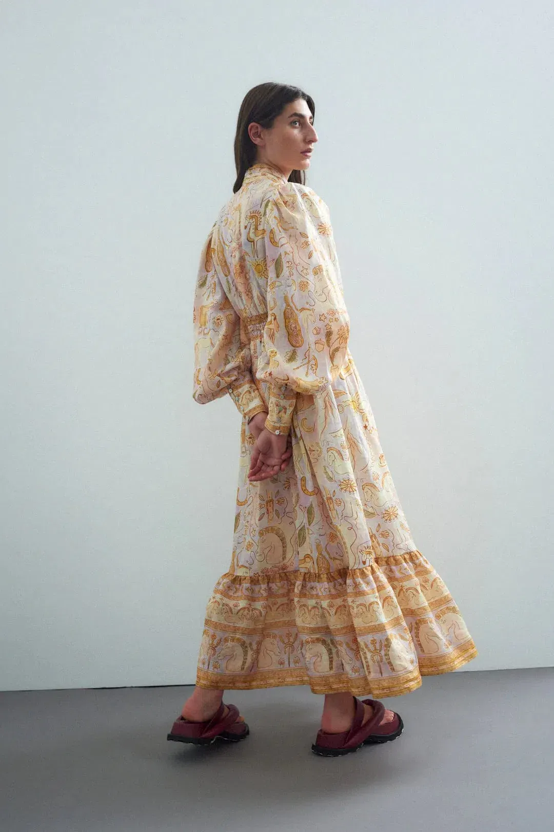 Alemais Solitaire Midi Dress Multi Size 14 for rent on The Volte - main image