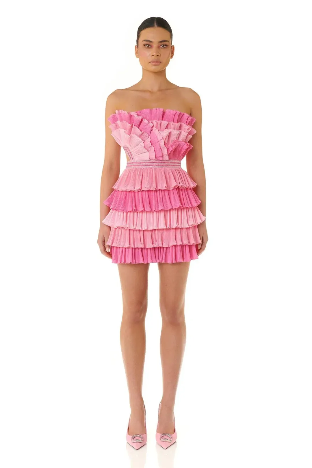Eliya The Label Josephine Mini Dress Pink Size XS / AU 6 for rent on The Volte - main image