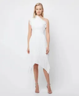  Mossman The Lady Like Midi Dress White Size 6 for rent on The Volte - image 2