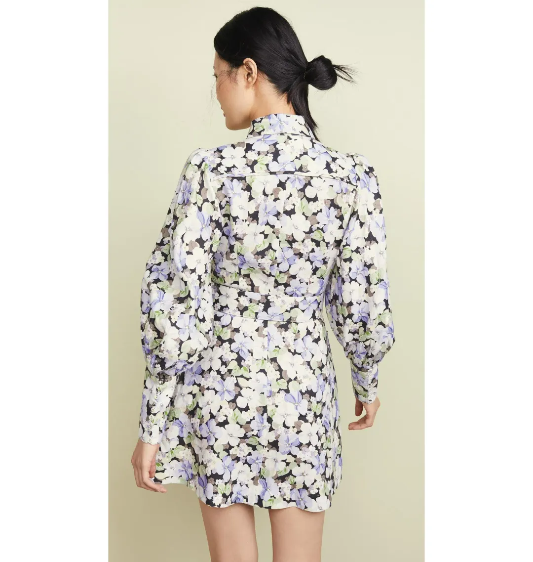 Zimmermann Ninety Six Short Shirt Dress Dark Pansy Size 2 / Au 12  for rent on The Volte - main image