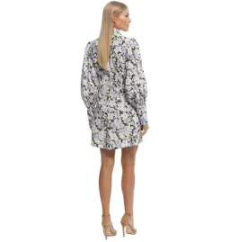 Zimmermann Ninety Six Short Shirt Dress Dark Pansy Size 2 / Au 12  for rent on The Volte - image 3