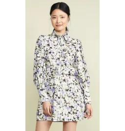 Zimmermann Ninety Six Short Shirt Dress Dark Pansy Size 2 / Au 12  for rent on The Volte - image 4