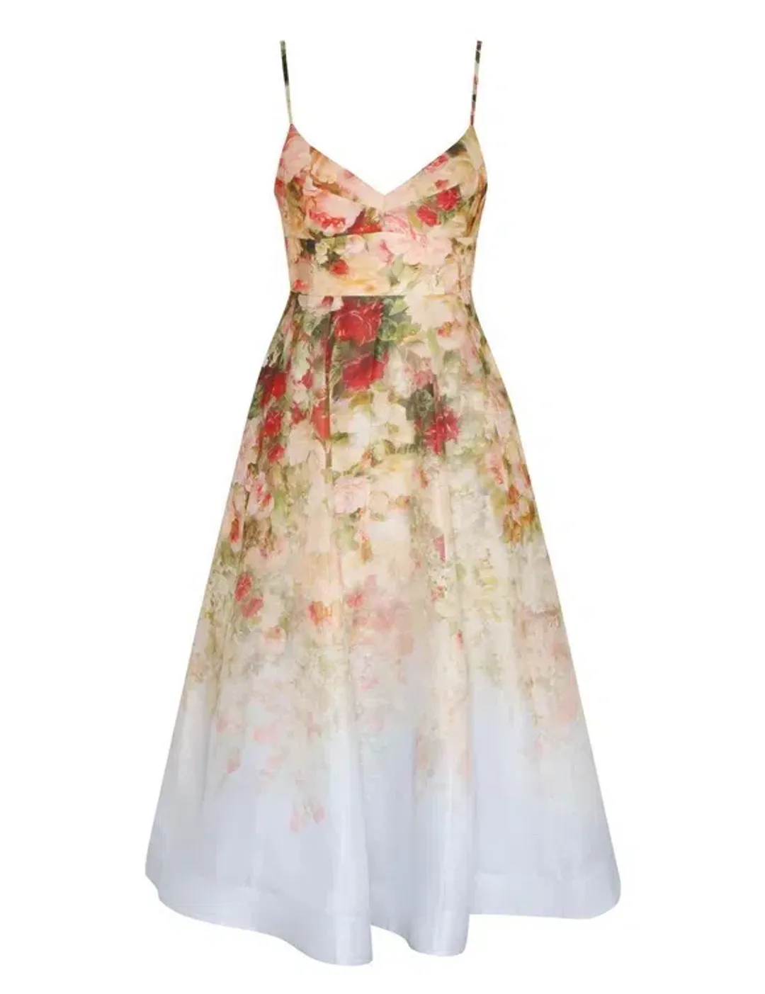 Zimmermann The Luminosity Picnic Dress in Rosy Garden Print Size 0/ AU 6 for rent on The Volte - main image