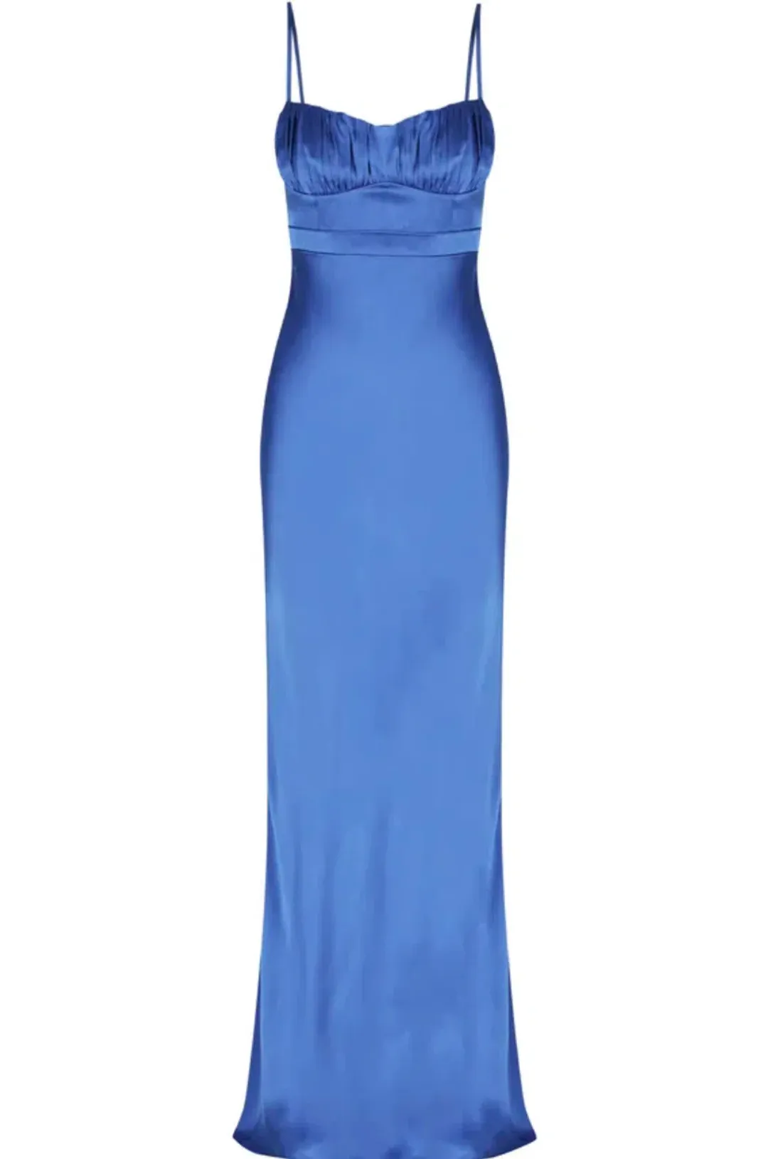 Shona Joy Oliviera Ruched Maxi Dress Strong Blue Size 10 for rent on The Volte - main image
