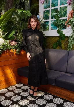 Mackenzie Mode Branching Out Midi Dress Black Size 12 for rent on The Volte - image 3