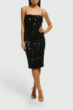 Carla Zampatti Romance of Rome Slip Dress in Black Size 10 for rent on The Volte - image 2