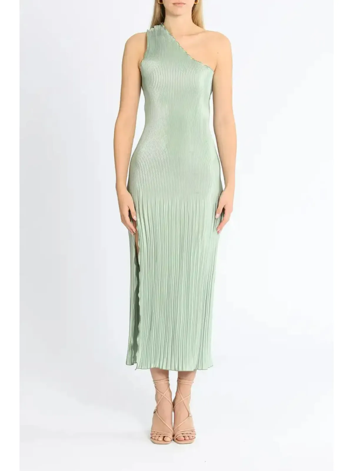 Lidee Soiree Gigi Gown in Sage Size AU 10 for rent on The Volte - main image