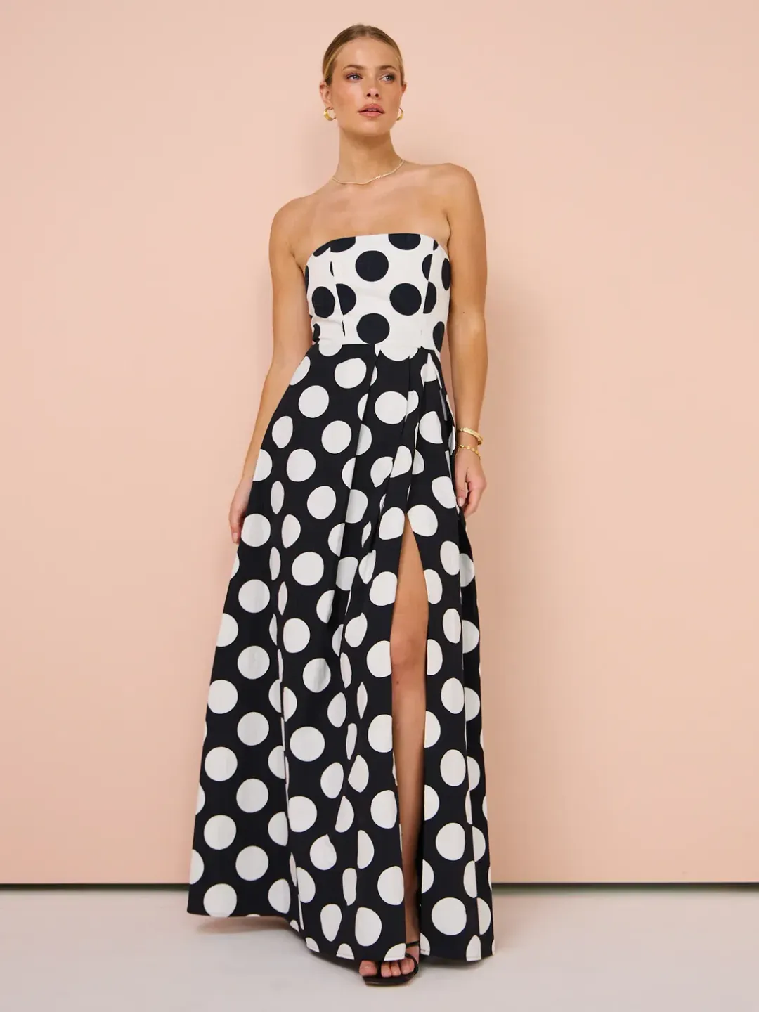 Sonya Moda Milano Polka Dot Dress Print Size 10 for rent on The Volte - main image