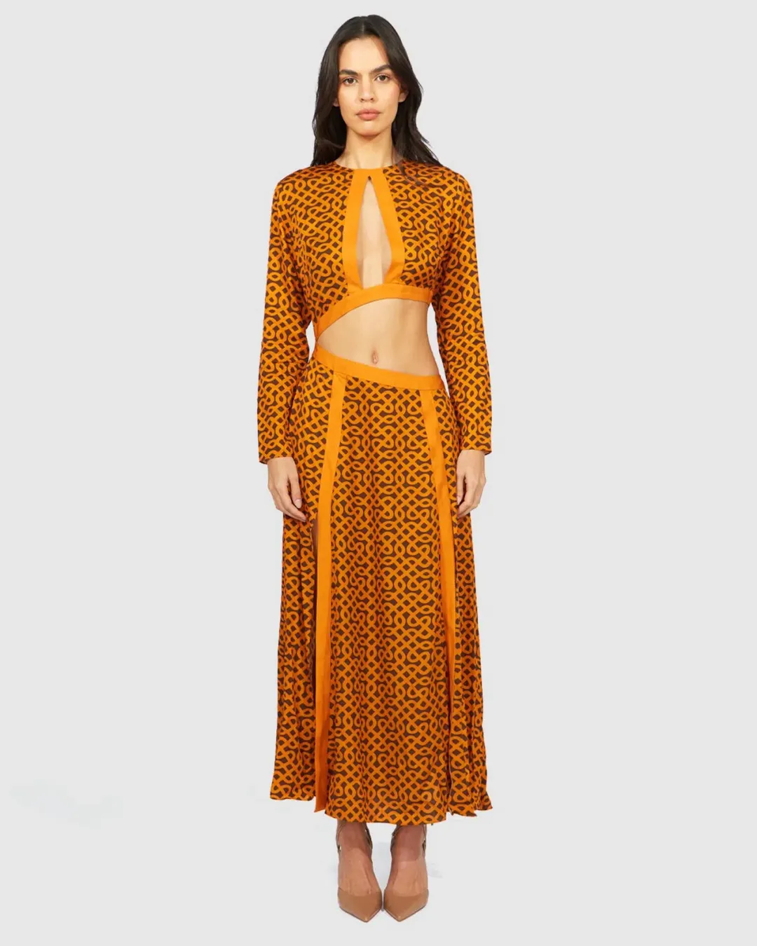Alice McCall Akima Midi Dress Print Size 10 for rent on The Volte - main image