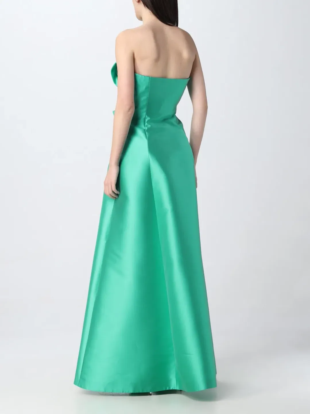 Alberta Ferretti Strapless Gown Green Size 8  for rent on The Volte - main image