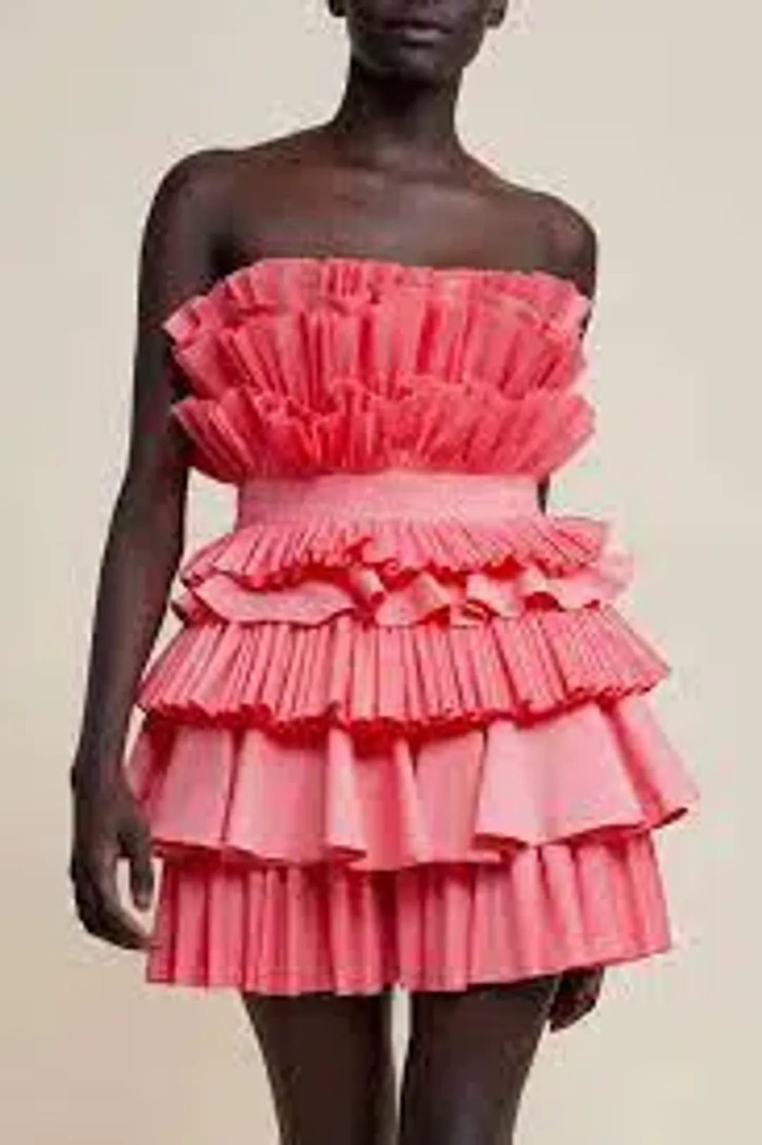 Acler Elsher Mini Dress Rouge Size 6  for rent on The Volte - main image