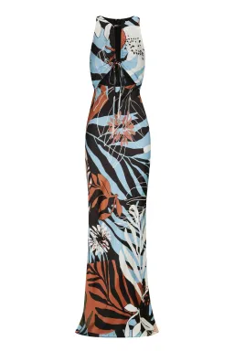 Shona Joy Tramonto Cut Out Front Maxi Dress Multi Size 10 for rent on The Volte - image 3