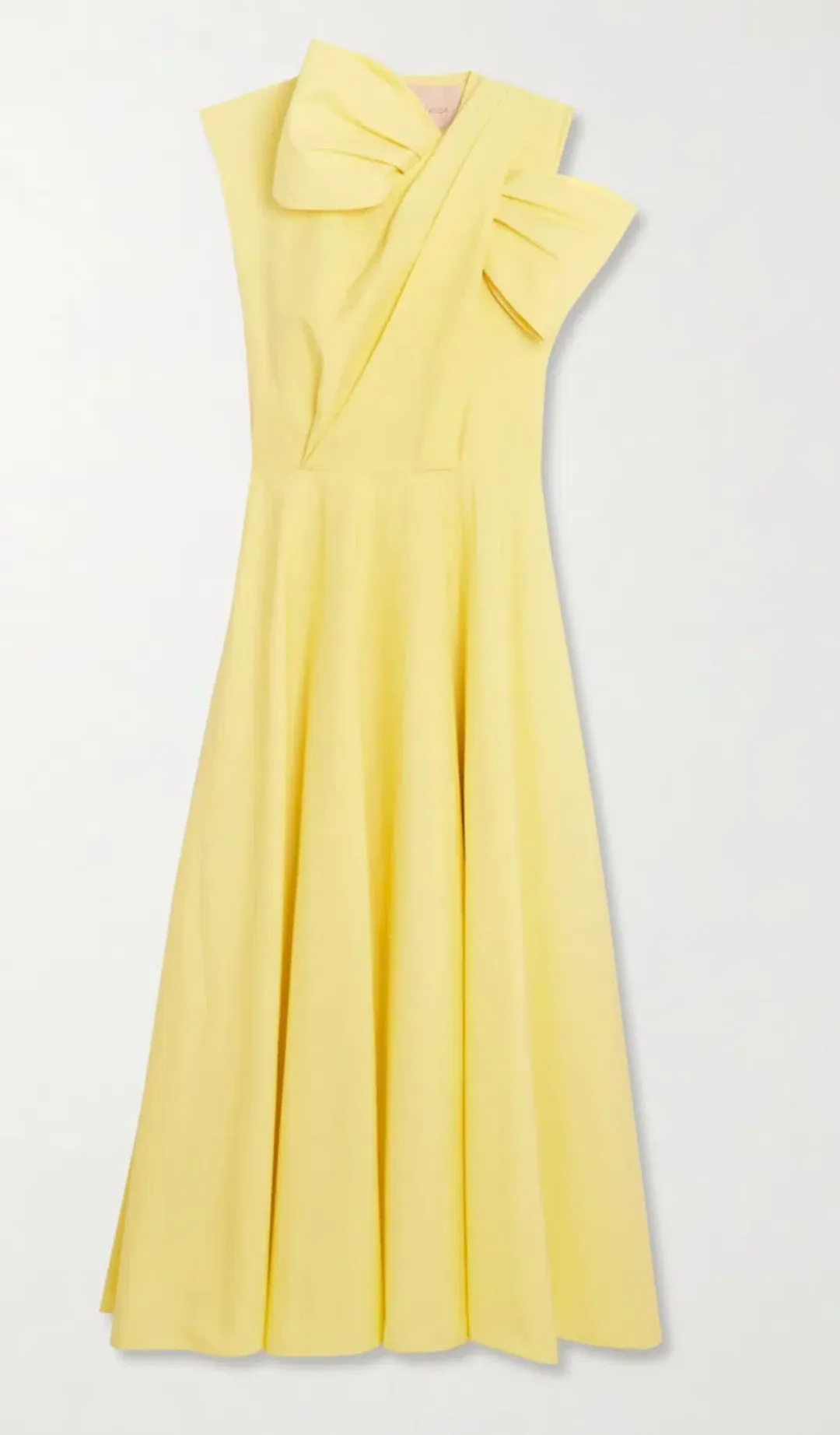 Roksanda Brigitte Midi Dress Yellow Size 14  for rent on The Volte - main image