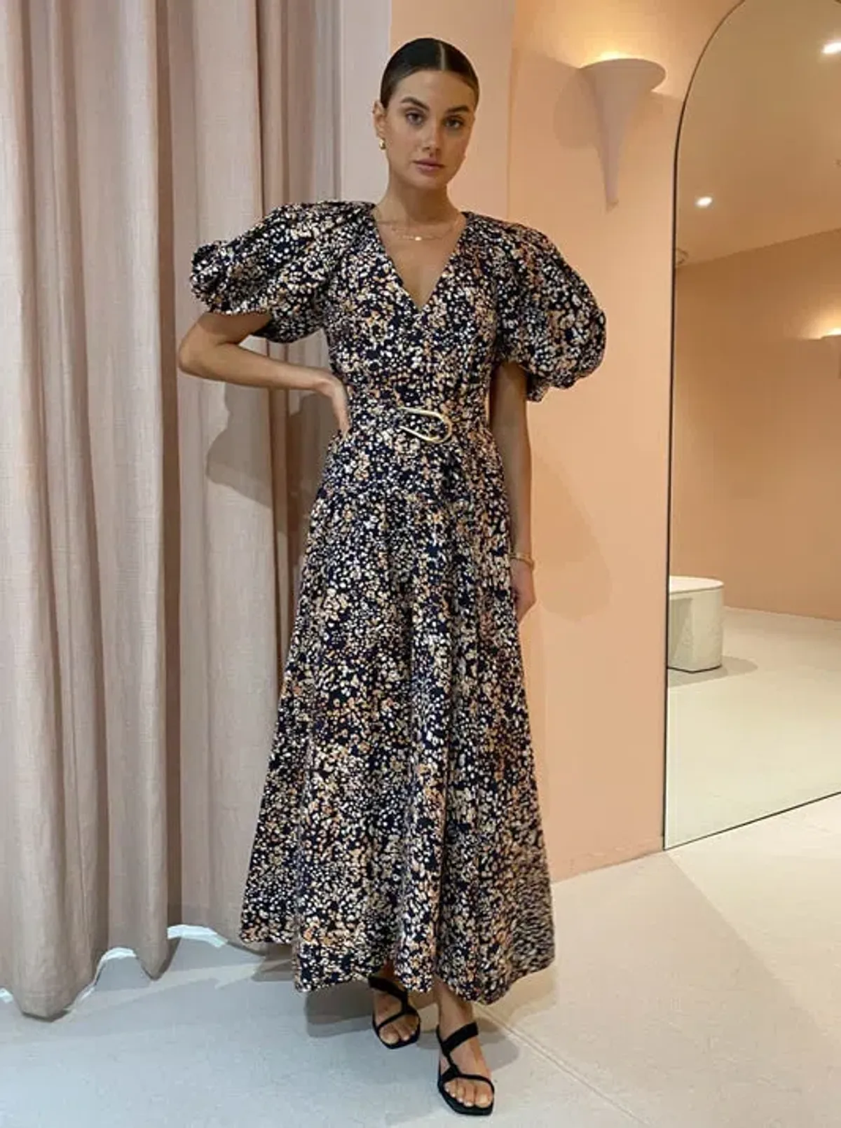 Acler Warner Dress Wild Spot  Size 12  for rent on The Volte - main image