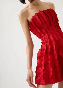 Aje Hybrid Sleeveless Mini Dress in Scarlett Size 6 for rent on The Volte - image 2