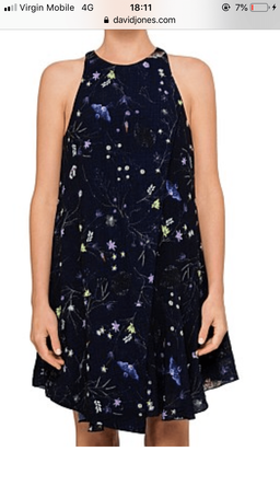 Camilla & Marc Xane mini dress black print size 10 for rent on The Volte - image 3