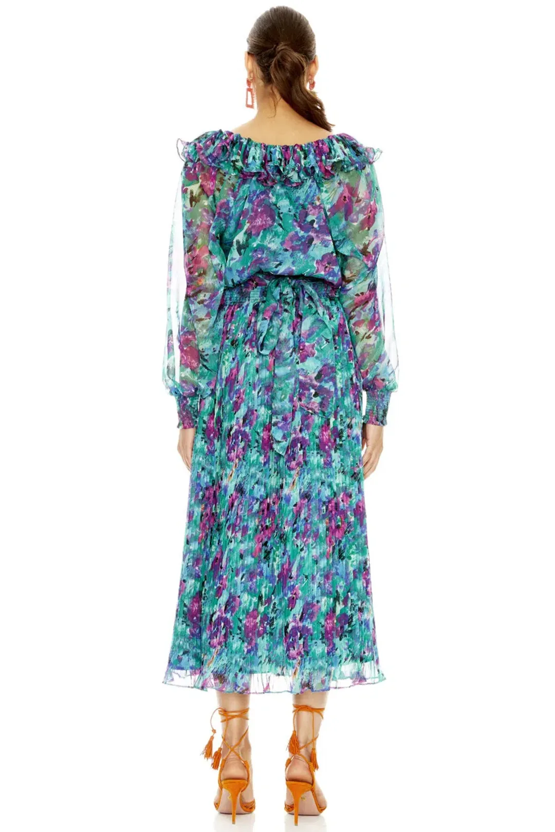 Talulah Barcelona Nights Midi Dress Floral Size M for rent on The Volte - main image